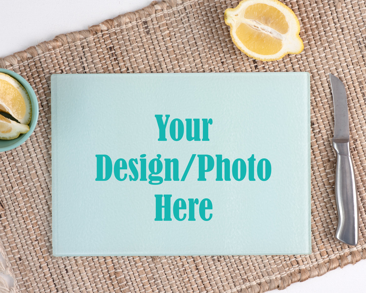 Glass chopping board, glass cutting board, wedding gift, housewarming, unique, personalised, own design, kitchen accessory, affordable, high quality, custom, customisable