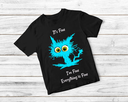 It's Fine Cat Short Sleeve T-shirt