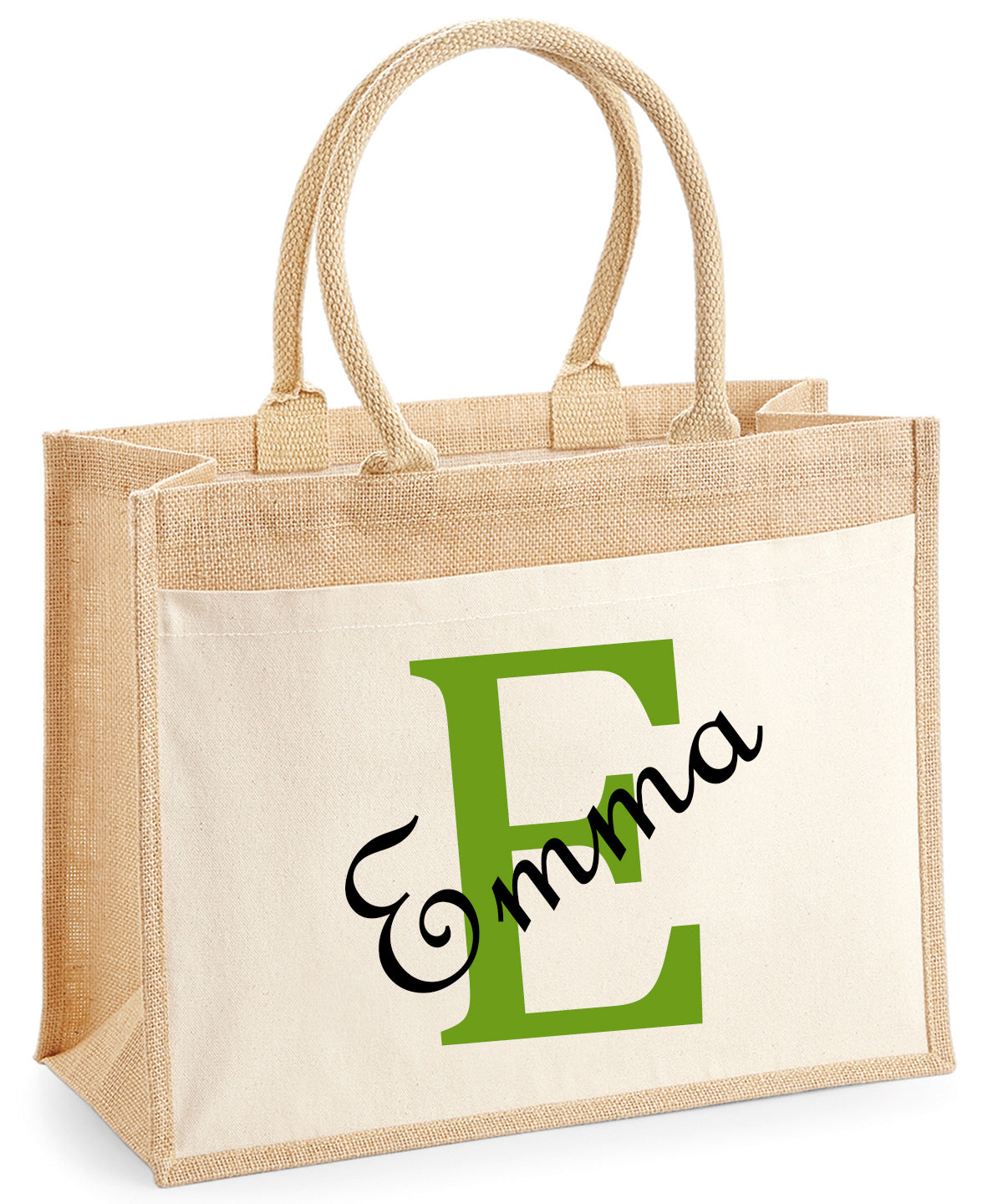 Square Hessian Tote Bag